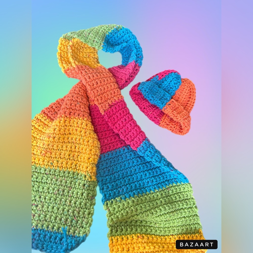 Handmade Scarf and beanie